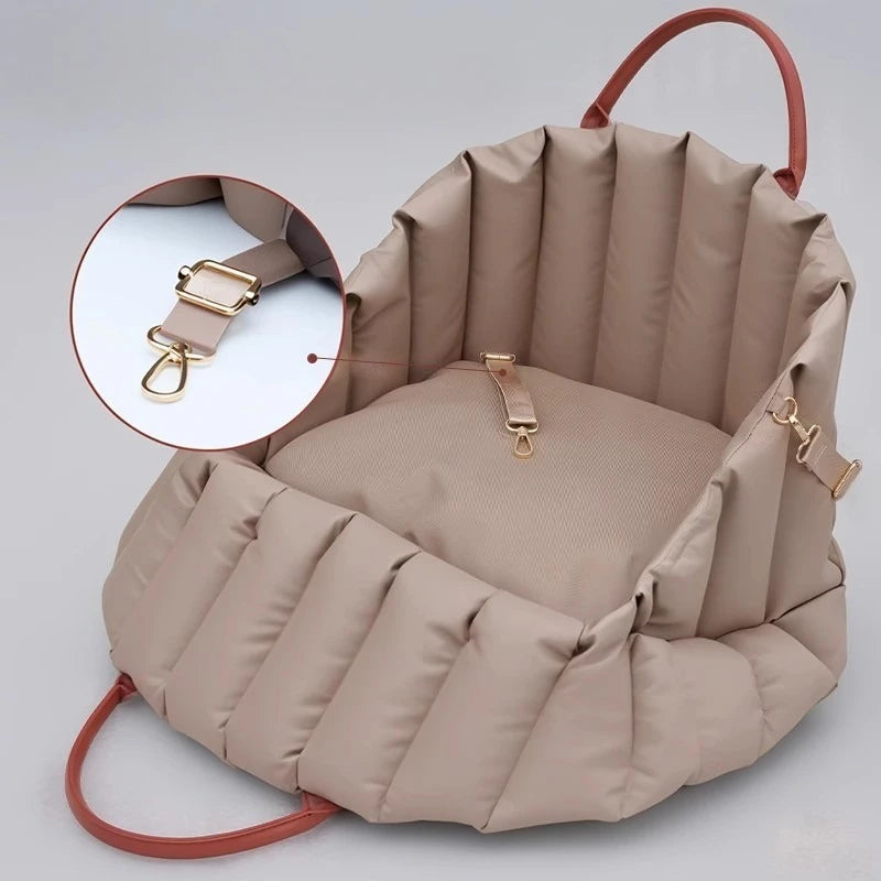 Dog and Cat Carrier Bag, Portable Dog Car Safety Seat, Handheld Puppy Bag, Pet Car Seat Pad, Travel Essential