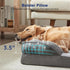 Large Orthopedic Dog Bed XL - Washable, Supportive Egg-Crate Pet Couch with Removable Cover, Waterproof Lining, Nonskid Base