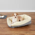 24Inch Machine Washable Self Warming Pet Bed For Cat or Dog, Rectangle, Grey, 24L x 20W x 7H