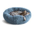 Whiskers Friends Cat Bed, Cat Beds for Indoor Cats Washable, Orthopedic Soft Fluffy Round Calming Pet Bed for Small to Large Ki