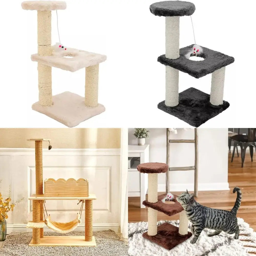 Climbing Tower for Cats: Multi-Layer Sisal Scratching, Jumping, and Playing Pet Product