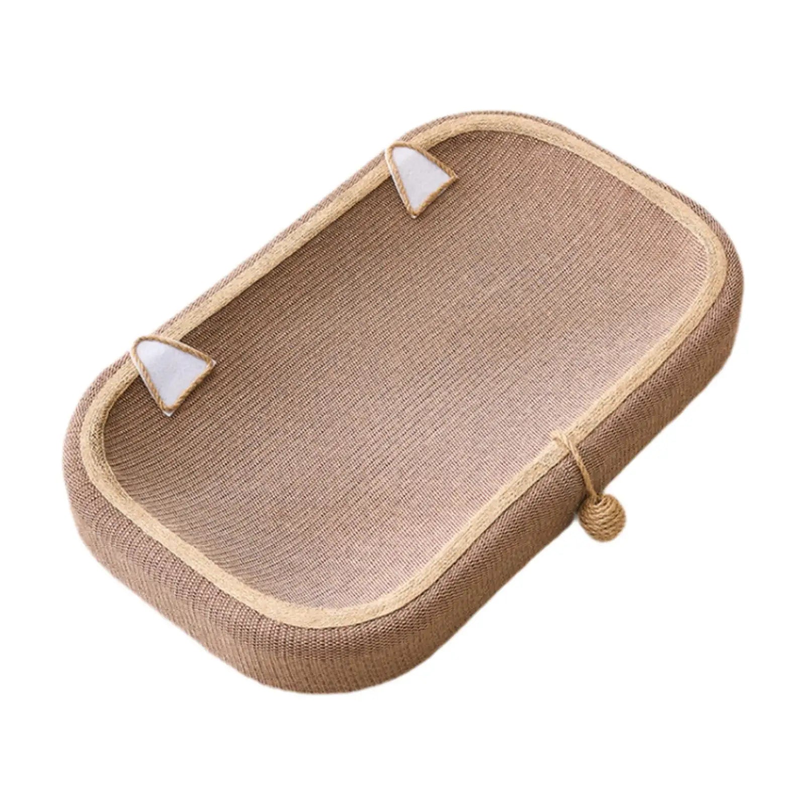 Cat Scratcher Scratching Board Oval Interactive Play Toy Furniture Protector Nest Basin for Couch Carpets Sofas Training