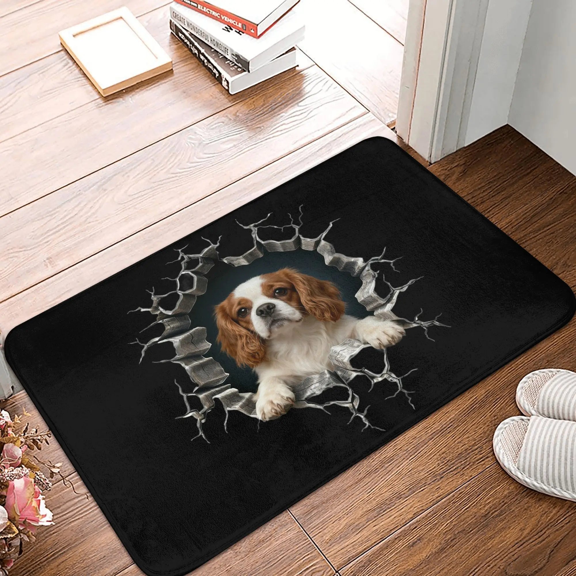 West Highland White Terrier Floor Door Kitchen Bath Mat Anti-Slip Indoor Dog Lover Doormat Toilet Entrance Rug Carpet Footpad