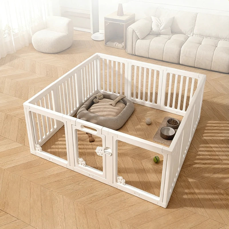 DIY Free Combination Dog Fence Indoor Pet Fence Household Safety Isolation Puppy Kennel Splicing Dog Cage Pet Partition Product