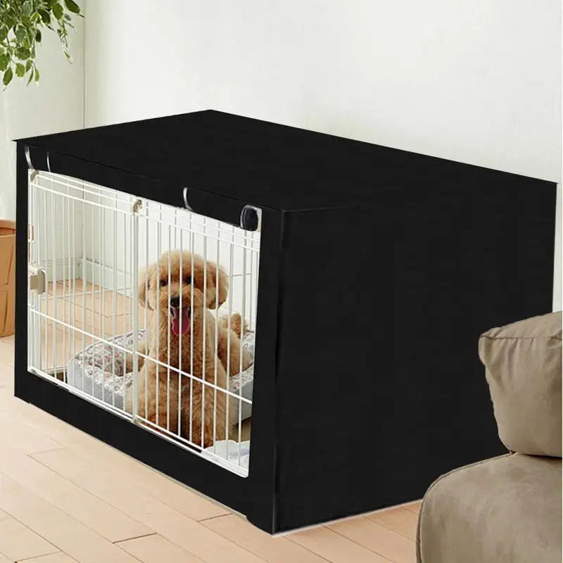 Oxford cloth Dog Kennel Cover Waterproof Windproof Pet Crate Protective Dog Kennel Cover Universal For Indoor Outdoor Crates