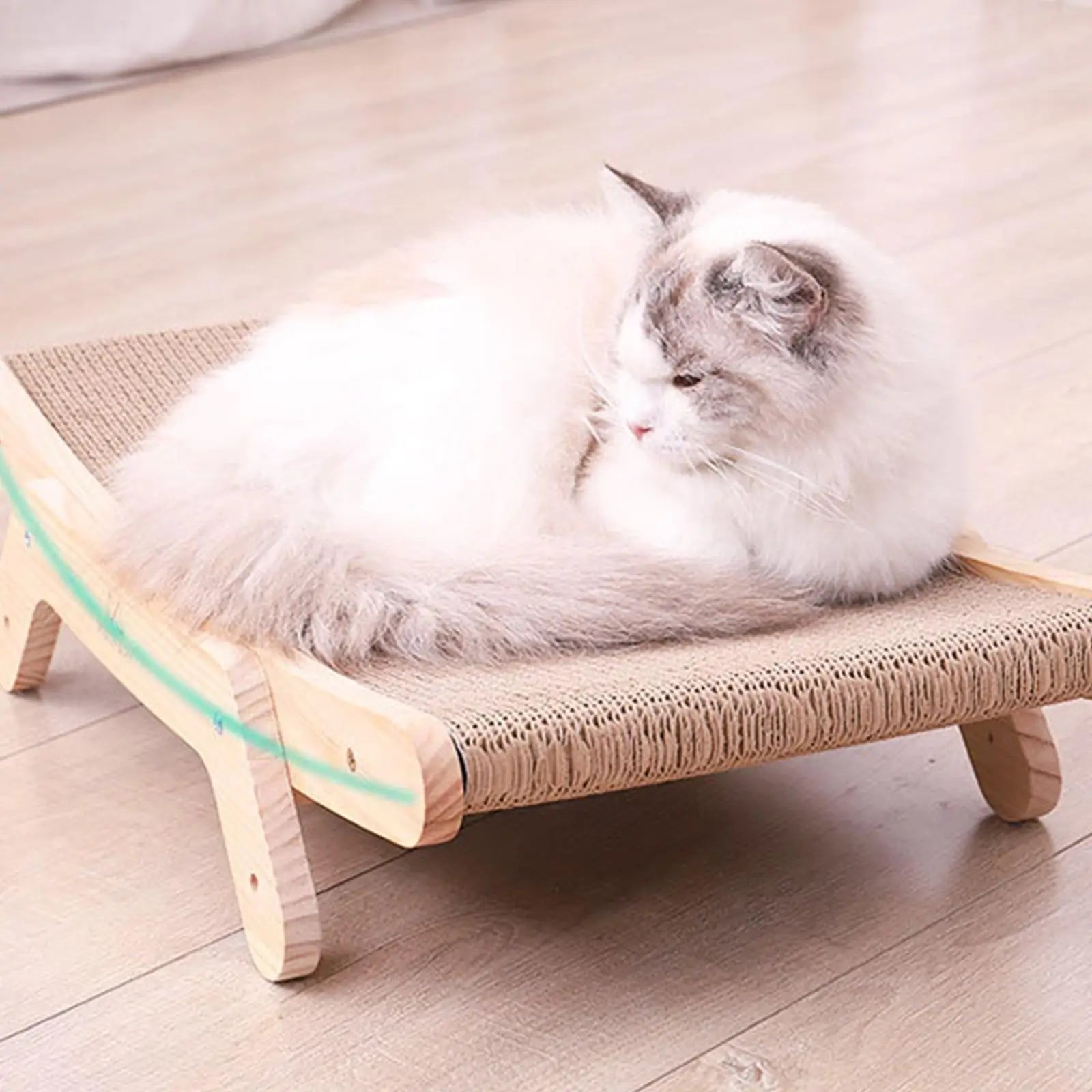 Cat Scratcher Pad Interactive Play Toy Grinding Claw Scraper for Kitty 43.5cmx25cm