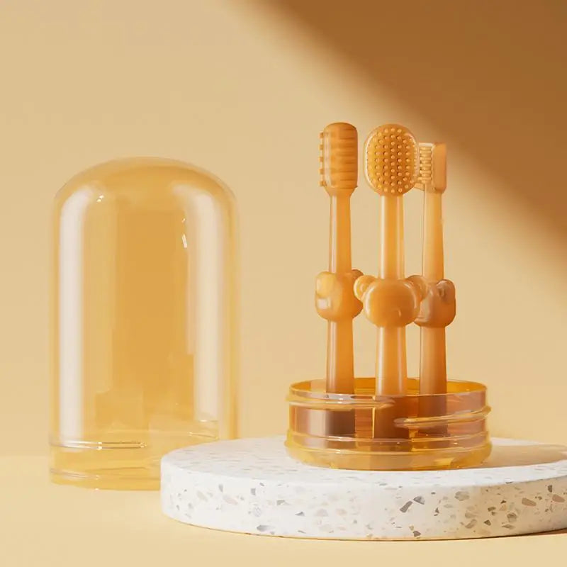 Teeth Whitening Dog Cat Silicone Soft Bristles Toothbrush Oral Care Puppy Toothbrush Pet Kit Teeth Cleaning Pet Supplies