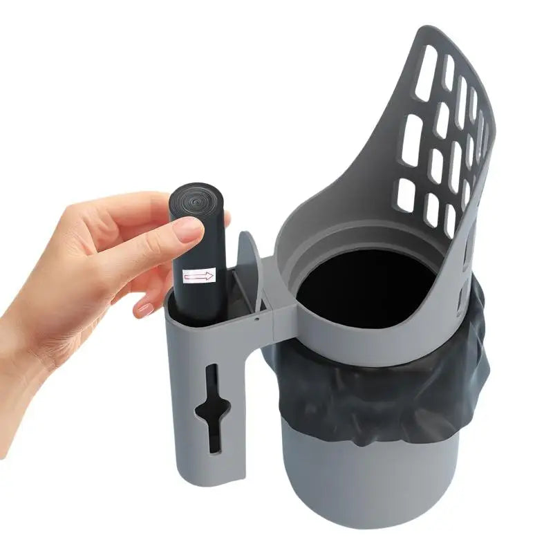 New Cat Litter Shovel Scoop With Refill Bag For Pet Filter Clean Toilet Garbage Picker Cat Supplies Cat Litter Box Self Cleaning