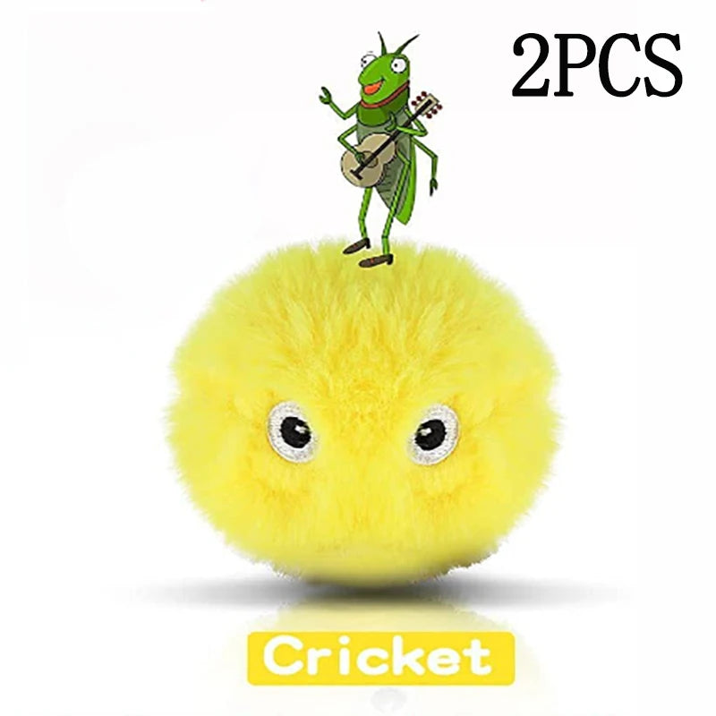 Plush interactive ball cat toy electric sound training toy touch sound pet product suitable for cats to play at home