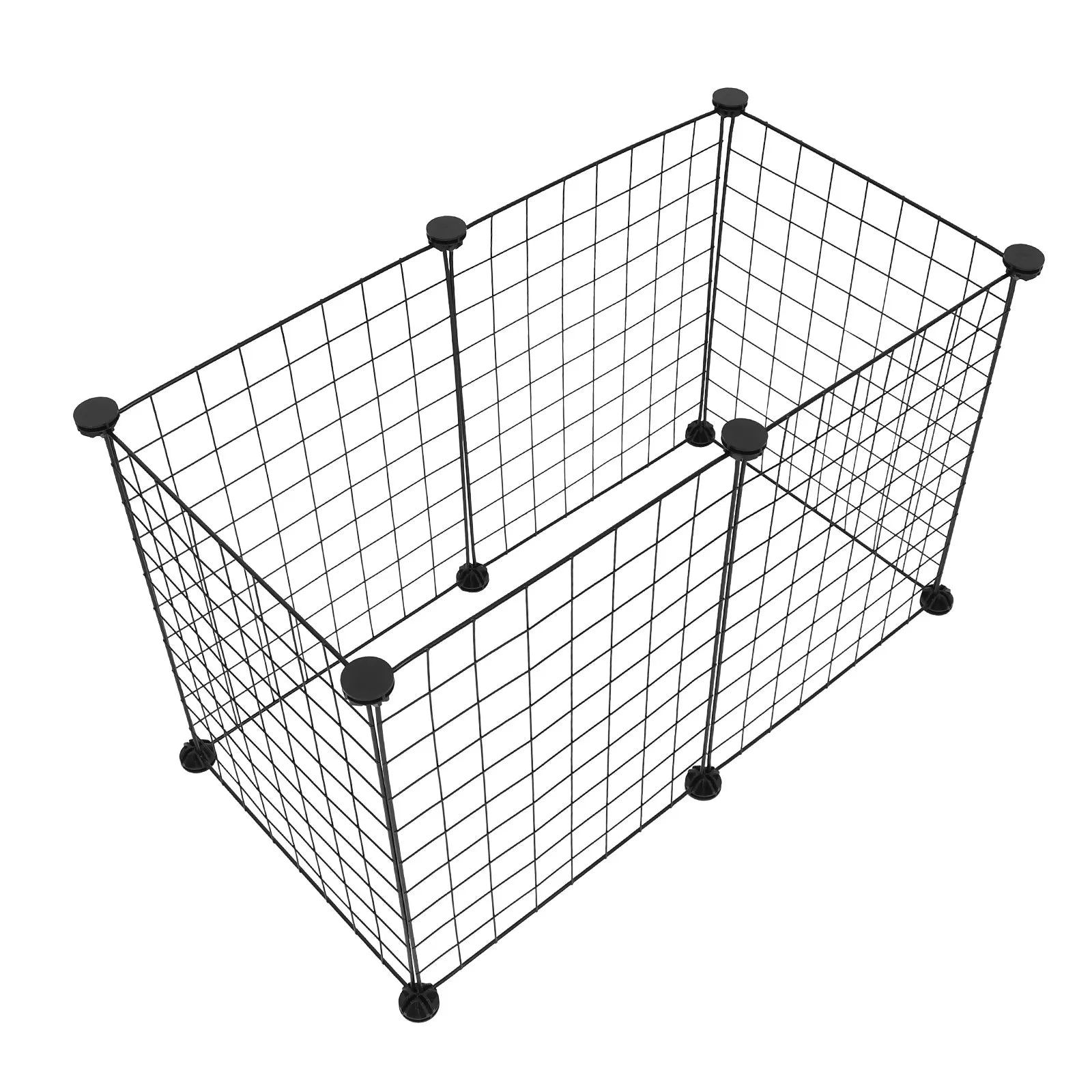 1Set Multifunctional DIY Pet Cage Breathable Metal Wire Crate for Cats Dogs Rabbits Adjustable Shape Space Saving Iron Wire