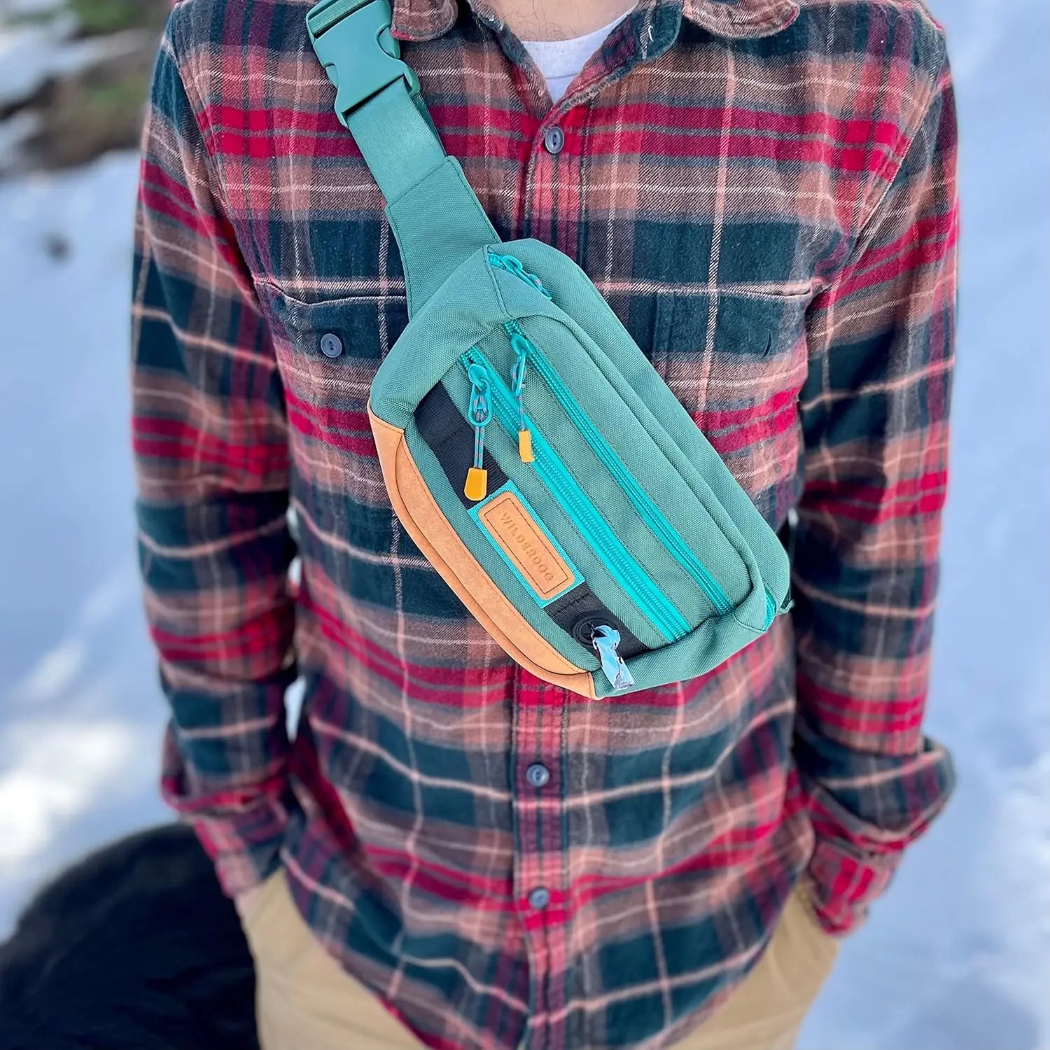 Adjustable Fanny Pack with 3 Pockets for Treats, Balls, Keys and Poop Bag Dispenser - Utility Dog Accessory