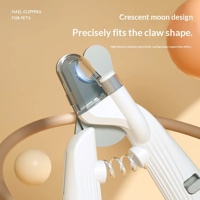 LED Light Pet Nail Clipper - Painless Over-Cut Prevention, Beginner Friendly Pet Grooming Tool Suitable for cats and dogs