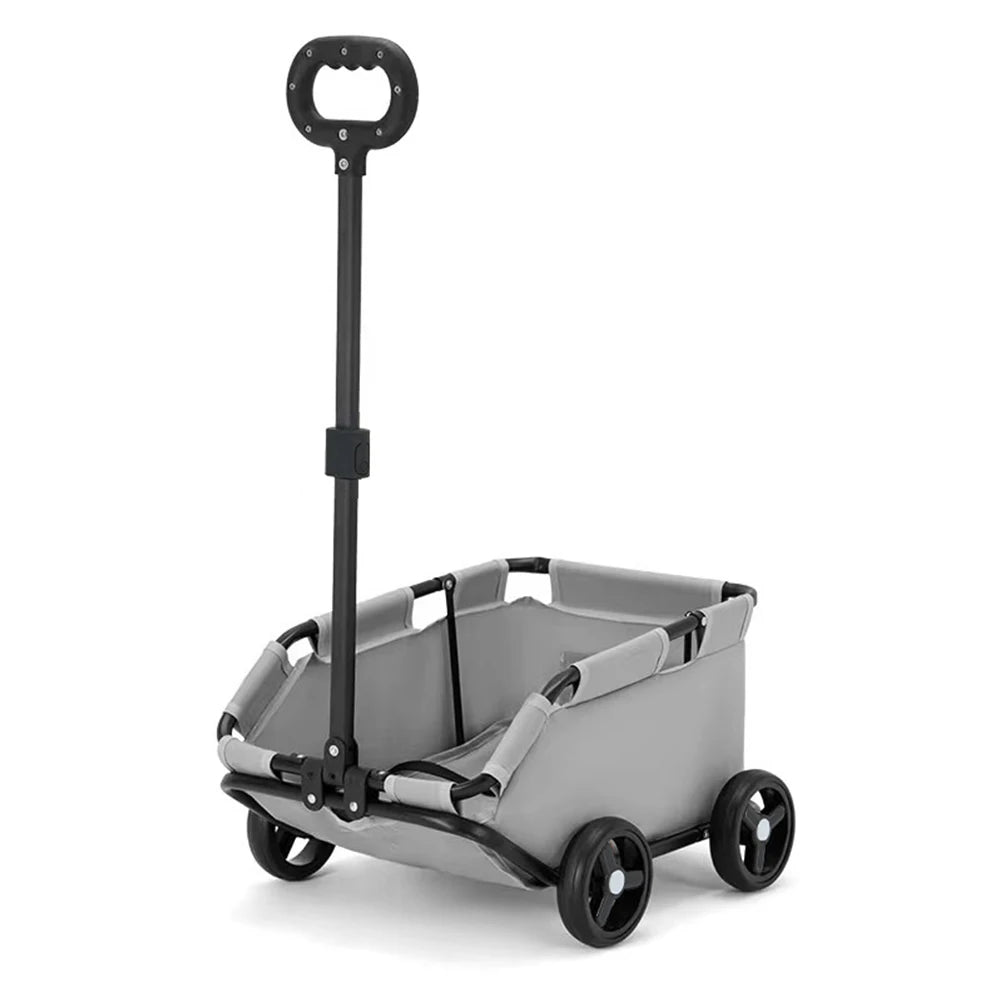 Foldable Small Pet Stroller 4 Wheels Teddy Baby Stroller for Traveling Dog Cat Teddy Baby Cart Ideal for Small Pets Outings