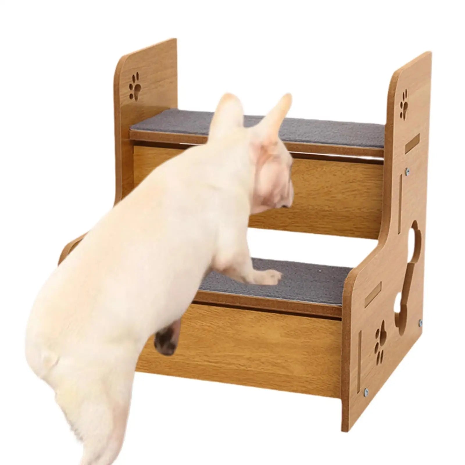 Wooden Pet Stairs Portable Sturdy Dog Ramps for Couches Window High Beds