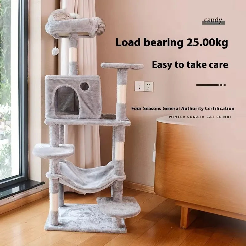 2026 New Multi-Layer Integrated Cat Nest Special Toy Cat Tree & Scratcher Supports Customization for Big Cats for Cross-Border