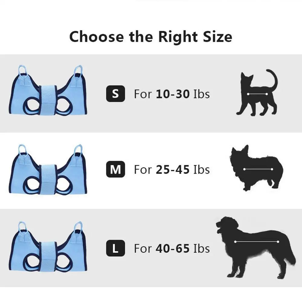 Pet Grooming Hammock With Security Strap Anti Scratch Pet Nail Trimming pet Hammock Dog Cat Beauty Hanging Pet Supplies