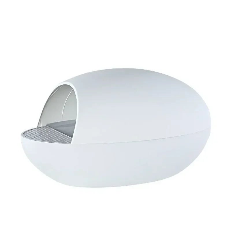 Intelligent Fully Automatic Cat Toilet Anti-splash Eggs Cats Box Electric Cleaning Cat House Cat Sand Tray with Shovel