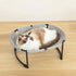 Cat Bed Hammock, Free-Standing Elevated Cat Bed for Indoand Outdoors, Easy Assembly with Removable Washable Mesh for Cats up