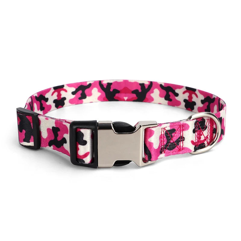 Reflective Nylon Dog Collar Adjustable Personalized Pet Collar Free Engraving Name Necklace Dog Product for Small Medium Big Dog