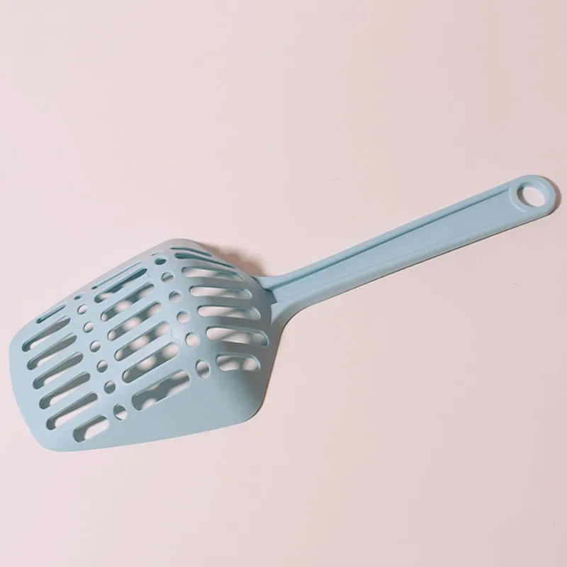 Cat Litter Scoop Long Handle Cat Litter Shovel Hangingable Sand Scoop for Cats Toilet Cleaning Big Hole Cats Shovel Pet Products