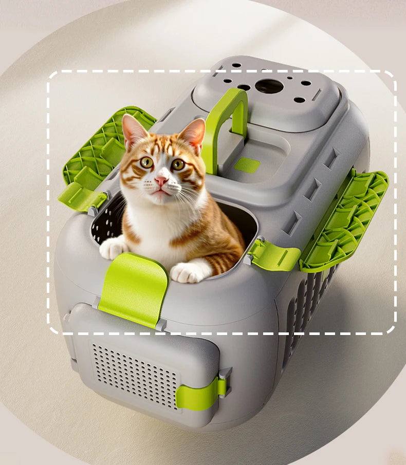 Pet Cart Separable Folding Cat Dog Out Dog Cat Air Box Pet Dog Cage Walking Trolley
