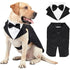 Cotton Large Dog Costume Detachable Two Pieces Dog Wedding Costume Black Dog Clothes Suit Dress Autumn Large Breeds Pet Products