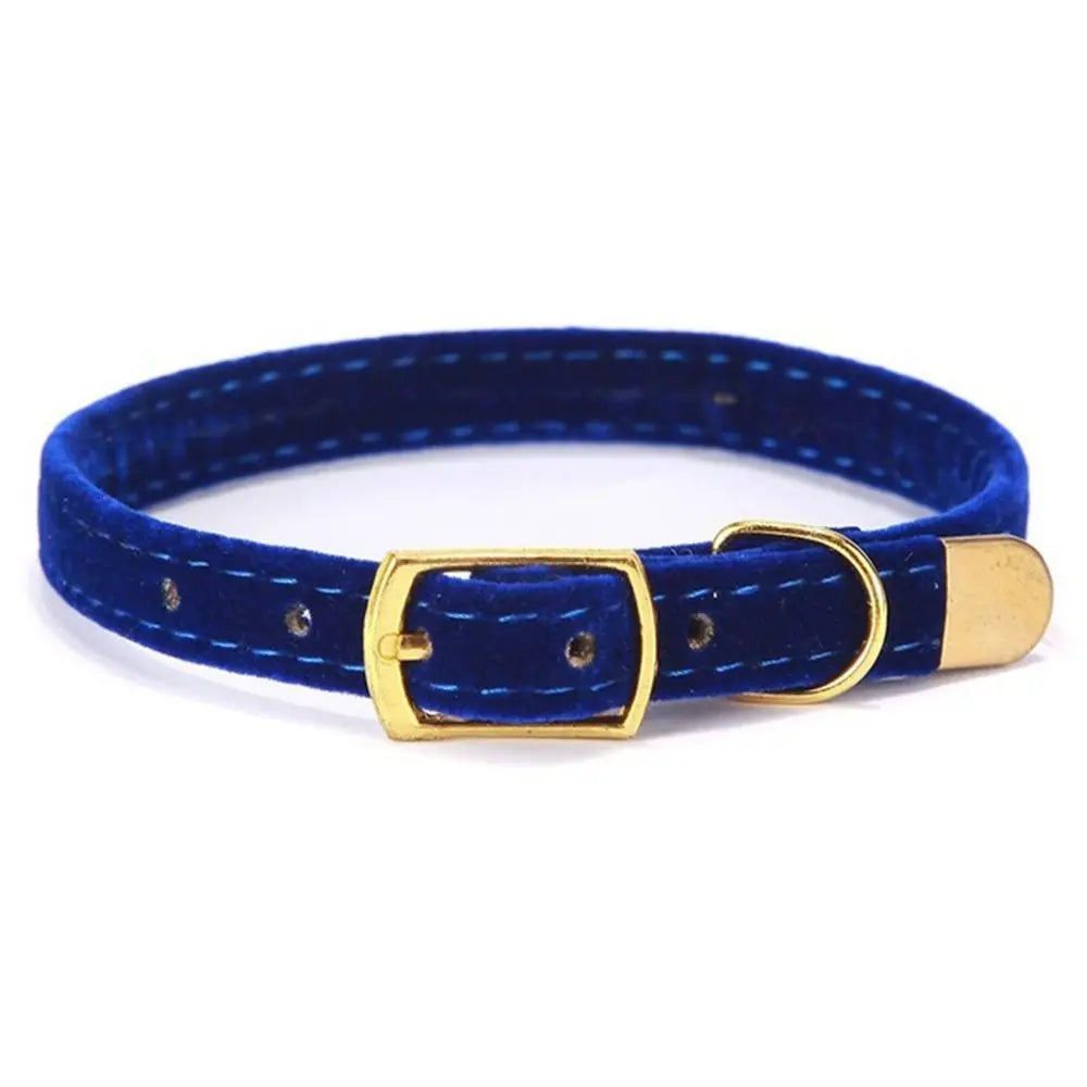 Cute Flocked Cloth Cat Collars Adjustable with Or Without a Bell Kitten Necklace Durable Cat Tie Cat Dog
