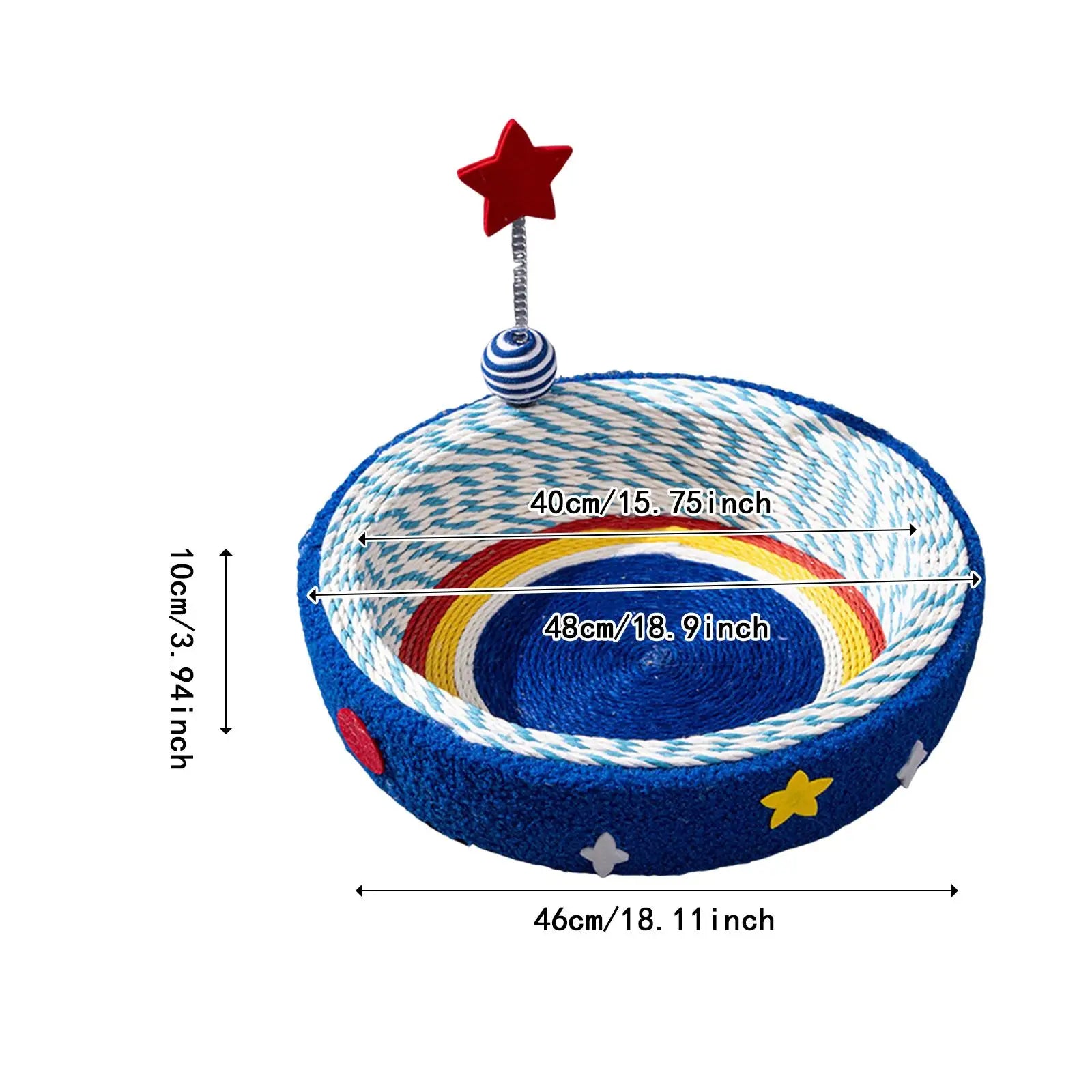 Cat Scratcher Bed Hammock Toy Comfortable Scratch Resistance Scratching Basket for Dorm Room Terrace Indoor Cats Kitten Summer