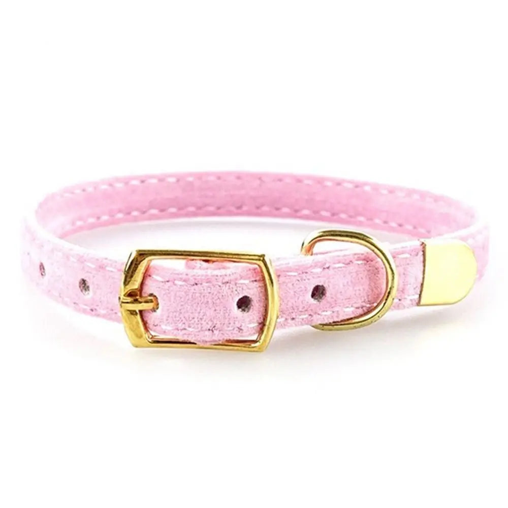 Cute Flocked Cloth Cat Collars Adjustable with Or Without a Bell Kitten Necklace Durable Cat Tie Cat Dog