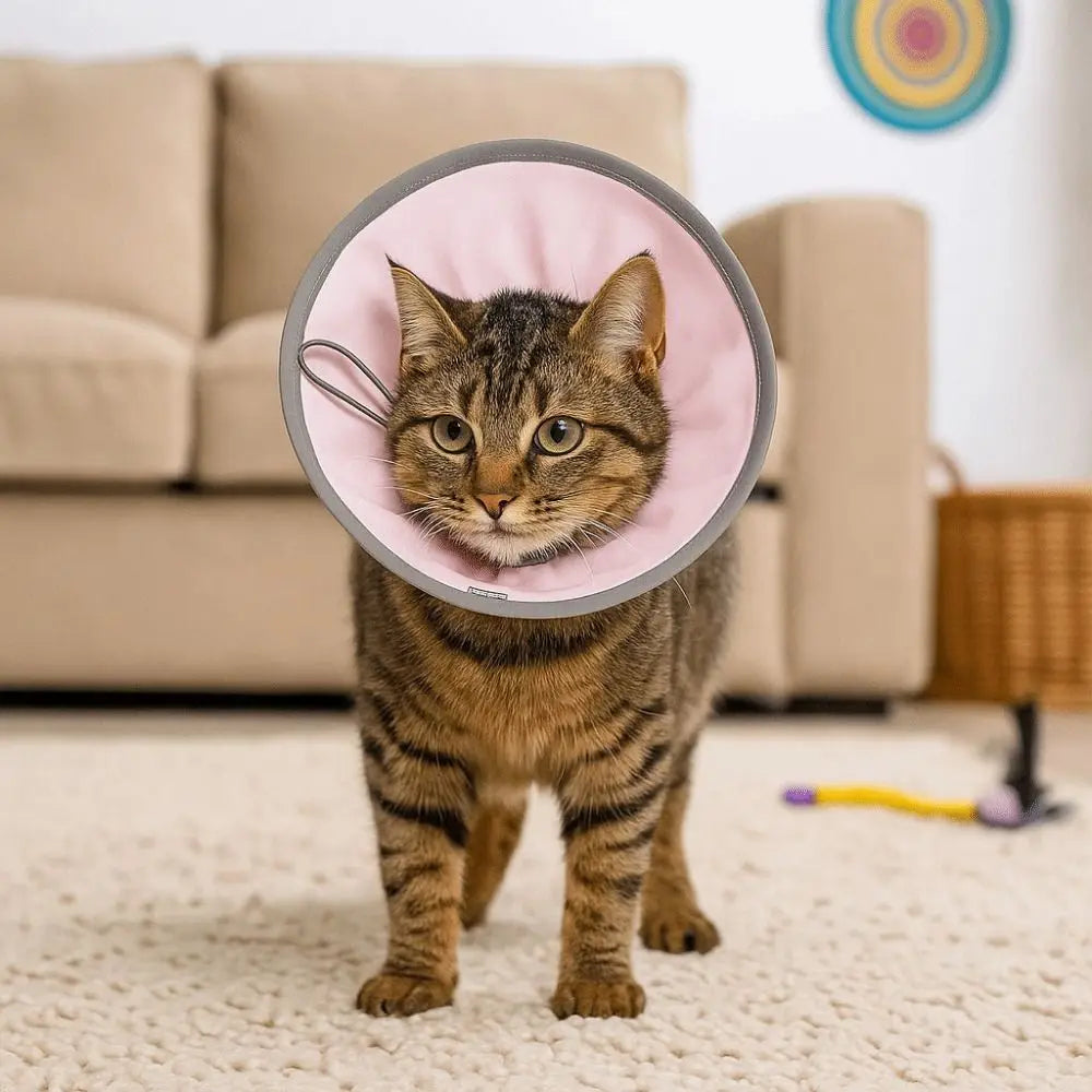 Anti-licking Pet Elizabethan Collar Waterproof Adjustable Cat Protective Collar Anti Biting Soft Small Dog Headgear