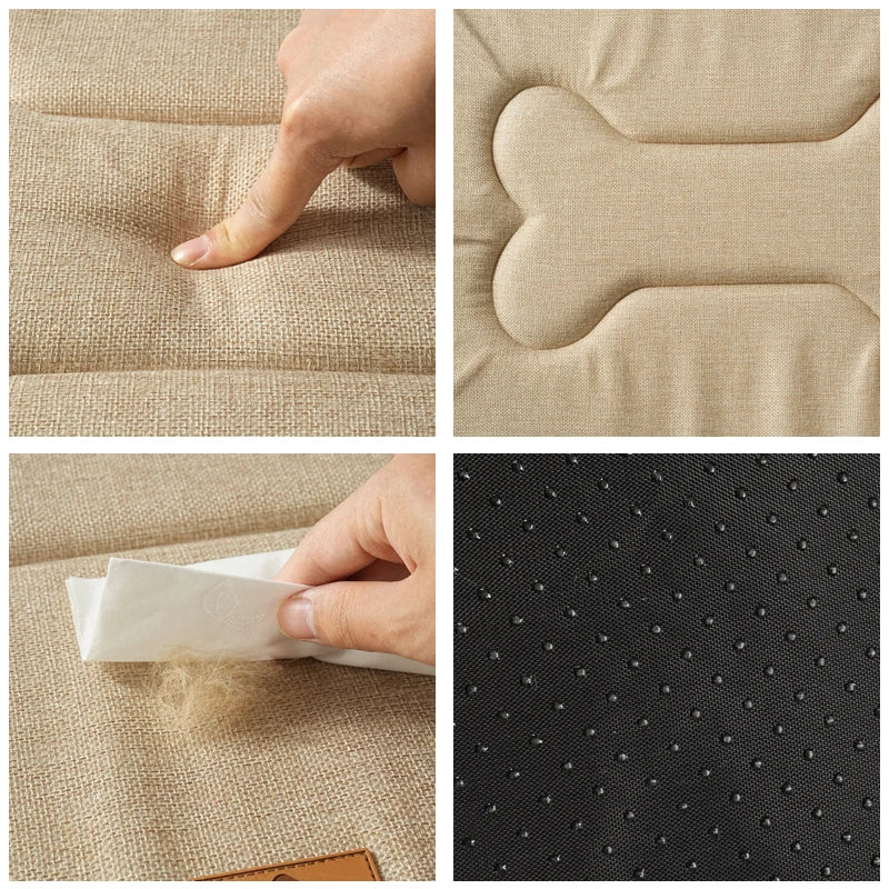 Winter Washable Dog Bed Reversible Dog Crate Pad Soft Fluffy Pet Kennel Beds Dog Sleeping Mattress for Large Medium Small Dogs