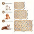 1 Pack Pet Dog Footprint Pattern Blanket Coral Fleece Warm And Comfortable Blanket