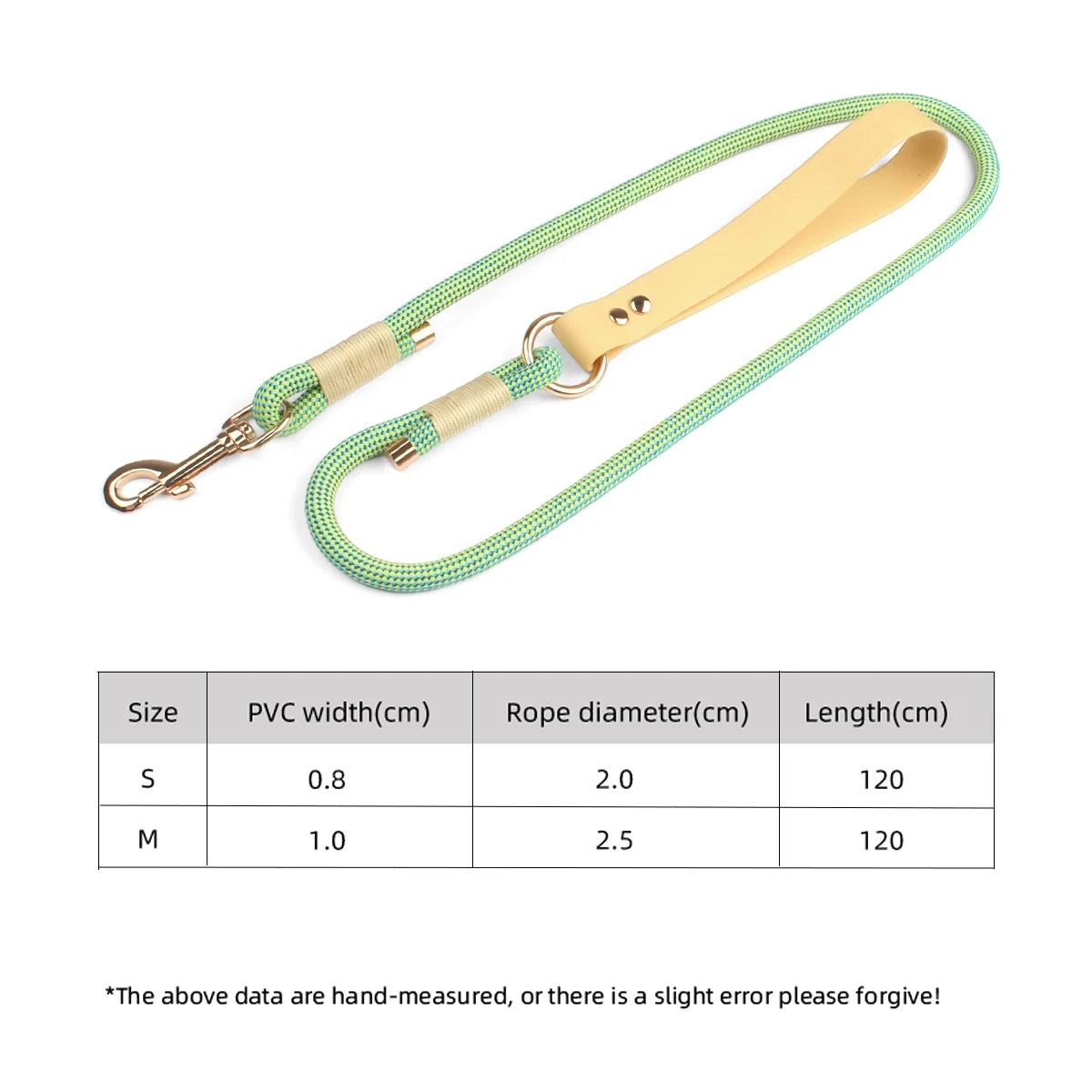 Big And Small Dog Leashes Solid Fashion Nylon Rope Durable PVC Walking Dogs And Cats Pet Collar Lead Rope New Style 2024