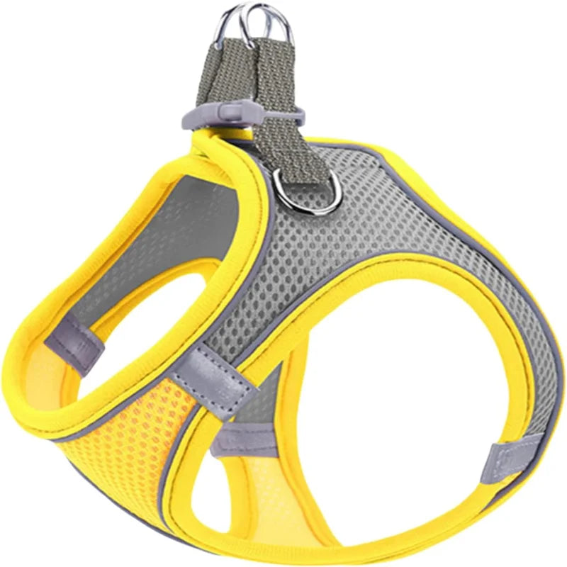 Adjustable, Durable Reflective Vest Harness for Small, Medium, and Large Dogs and Cats (S) - Ideal for Daily Walks, Training, an