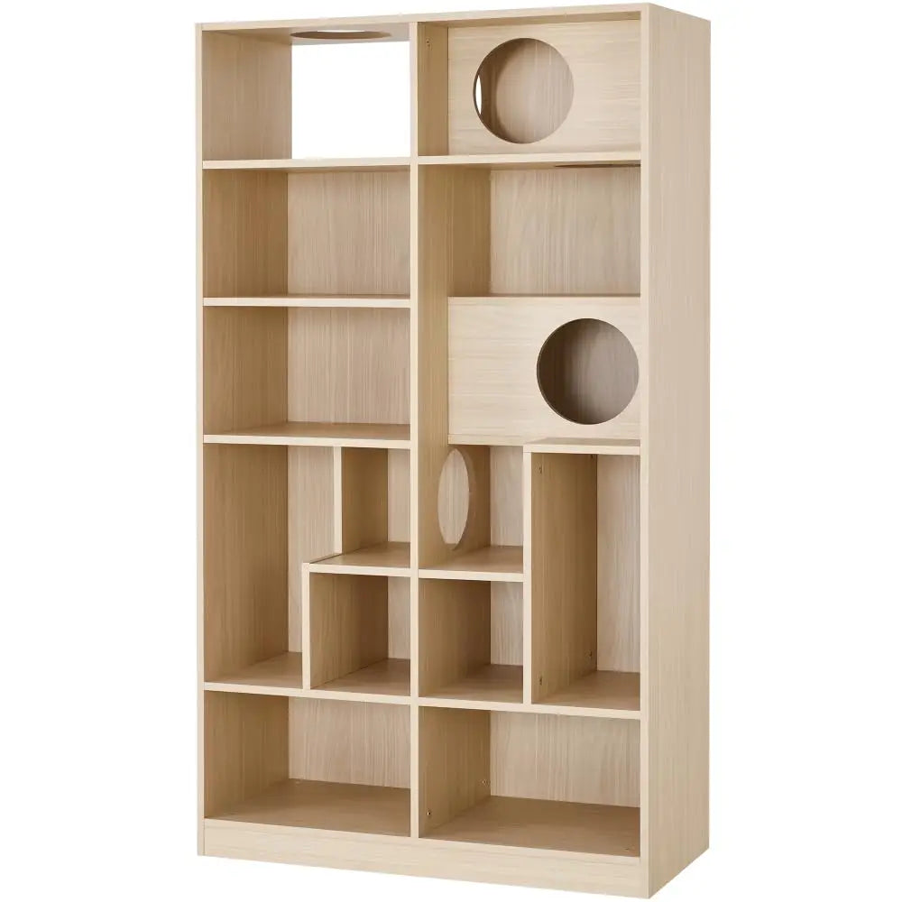 Furniture Style Cat Tree Tower, Bookcase with Shelves, Cat Tree with Storage, Modern Book Shelf Furniture for Home, Customized