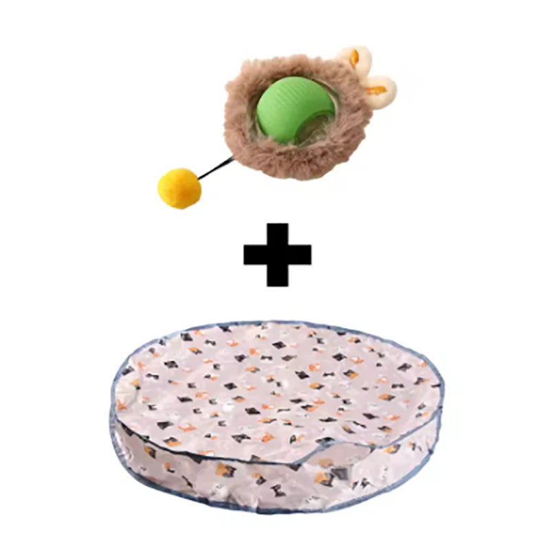 Cat toy ball fast rolling bag cat toy simulation hunting interactive hunting cover suitable for indoor play