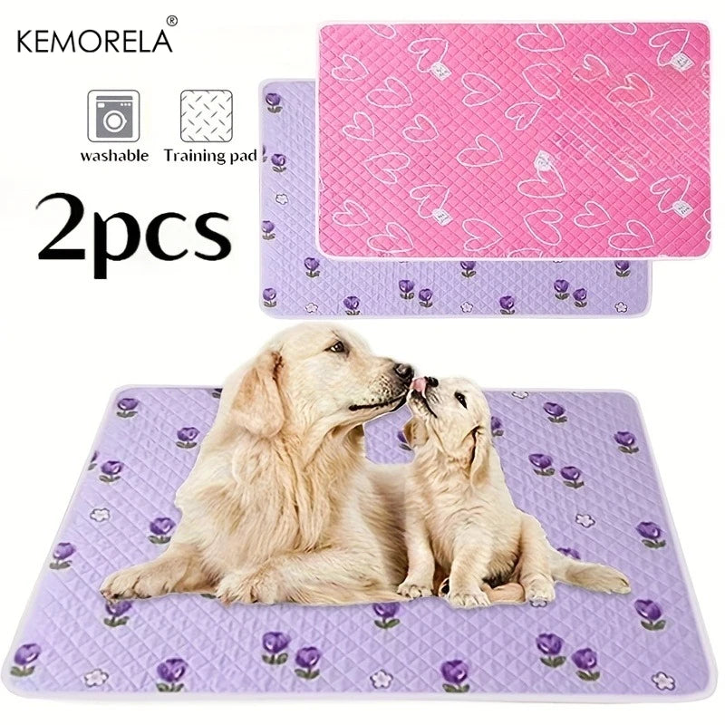 2pcs Dog Training Mat Washable And Reusable Specially Designed For Pet Training Suitable For Use In Cars Living Rooms