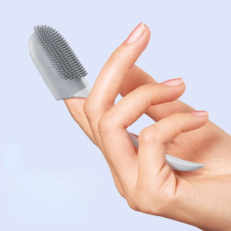 Dog Toothbrush, Cleaning Finger Toothbrush for Dogs, Food Grade Silicone Dog Finger Toothbrush for Dogs & Cats Dental Care ﻿