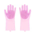 Pet Grooming Cleaning Gloves Dog Cat Bathing Shampoo Glove Scrubber Magic Dishwashing Cleanner Sponge Silicon Hair Removal Glove