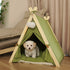 Removable Triangle Pet Bed Tent for Dogs & Cats Enclosed Design All Seasons Warm