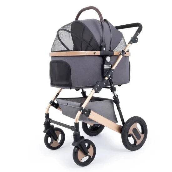 Wholesale Puppy Travel Folding Carrier Jogger Cat Dog Cage Pet Stroller