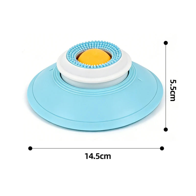 New Anti-tip Slow Food Plate For Entertaining Cats Bite-resistant And Amusing Self-entertaining Bowl Cleans Your Pet's Tongue