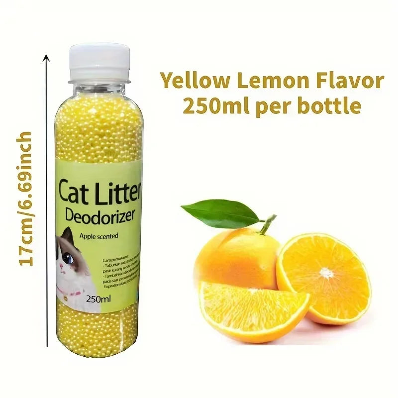 Litter Deodorant Beads 5 Aromas Quick Absorb Deodorizer for Kitty Toilet Granules Long Lasting Freshness Pet Cleaning Products