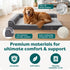 Orthopedic Dog Bed for Large Dogs, Removable Washable Cover, Up to 95 lbs, Stone Gray Jumbo/XL