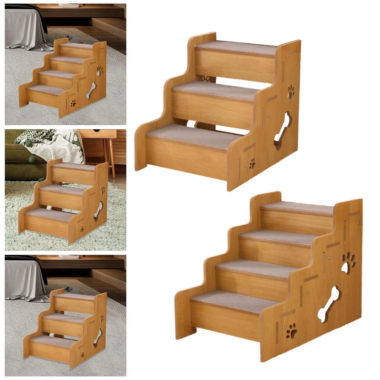 Pet Stair Stable Lightweight Dog Stair for High Bed for Couch Bed Cars