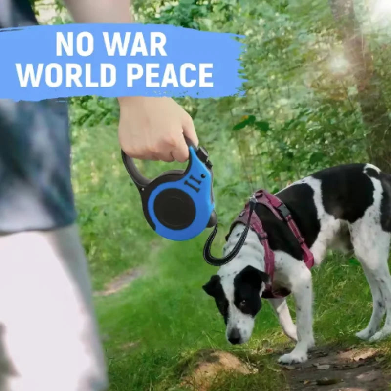 3m 5m Strong Nylon Dog Leash Automatic Retractable Puppy Lead for Small Medium Large Dogs And Cats Durable Pet Supplies