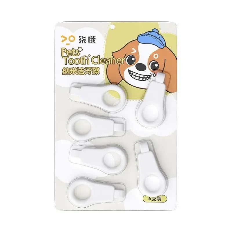 3/6Pcs Pet Nano Dental Wipes Dog Tartar Cleaning Removal Tooth Bad Breath Teeth Cleaning Pet Cat Dog Dental Cleaning Supplies