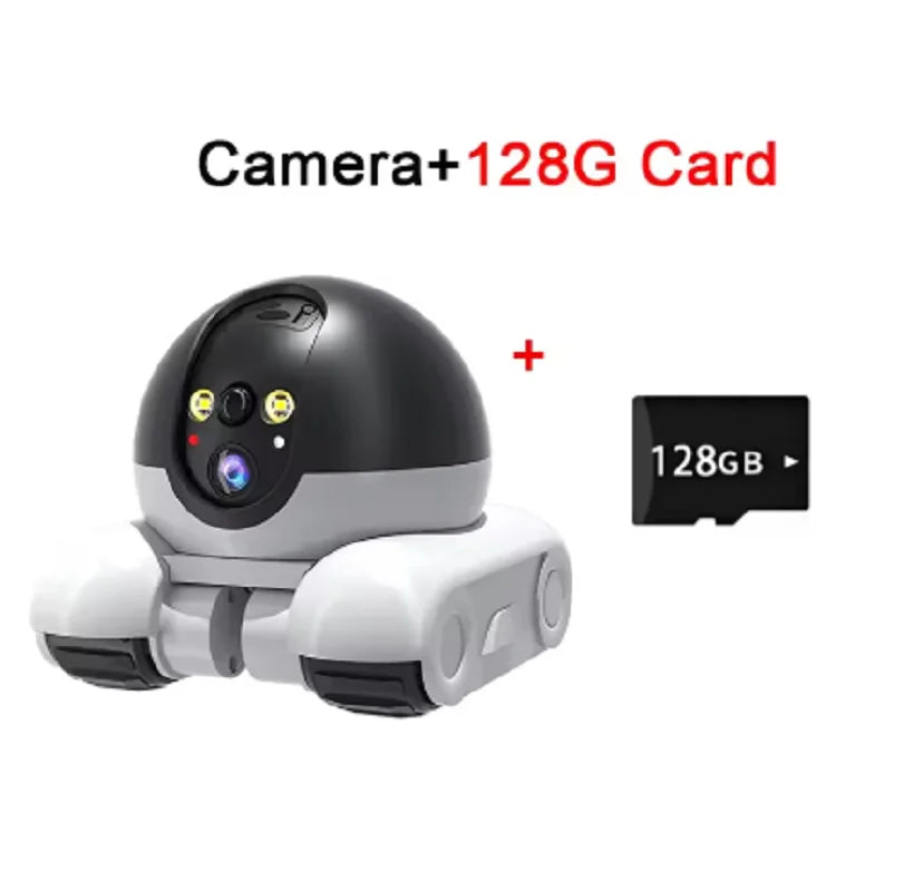 Pet Surveillance Camera 360° Robot Camera WIFI Dual Lens Cameras Dual Screen Monitoring 1080P HD PTZ IP Security Surveillance