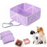 Collapsible Dog Bowls, Portable Travel Pet Feeder Bowl,Cat Feeder Dish with Carabiner for Walking, Traveling, Hiking, Camping
