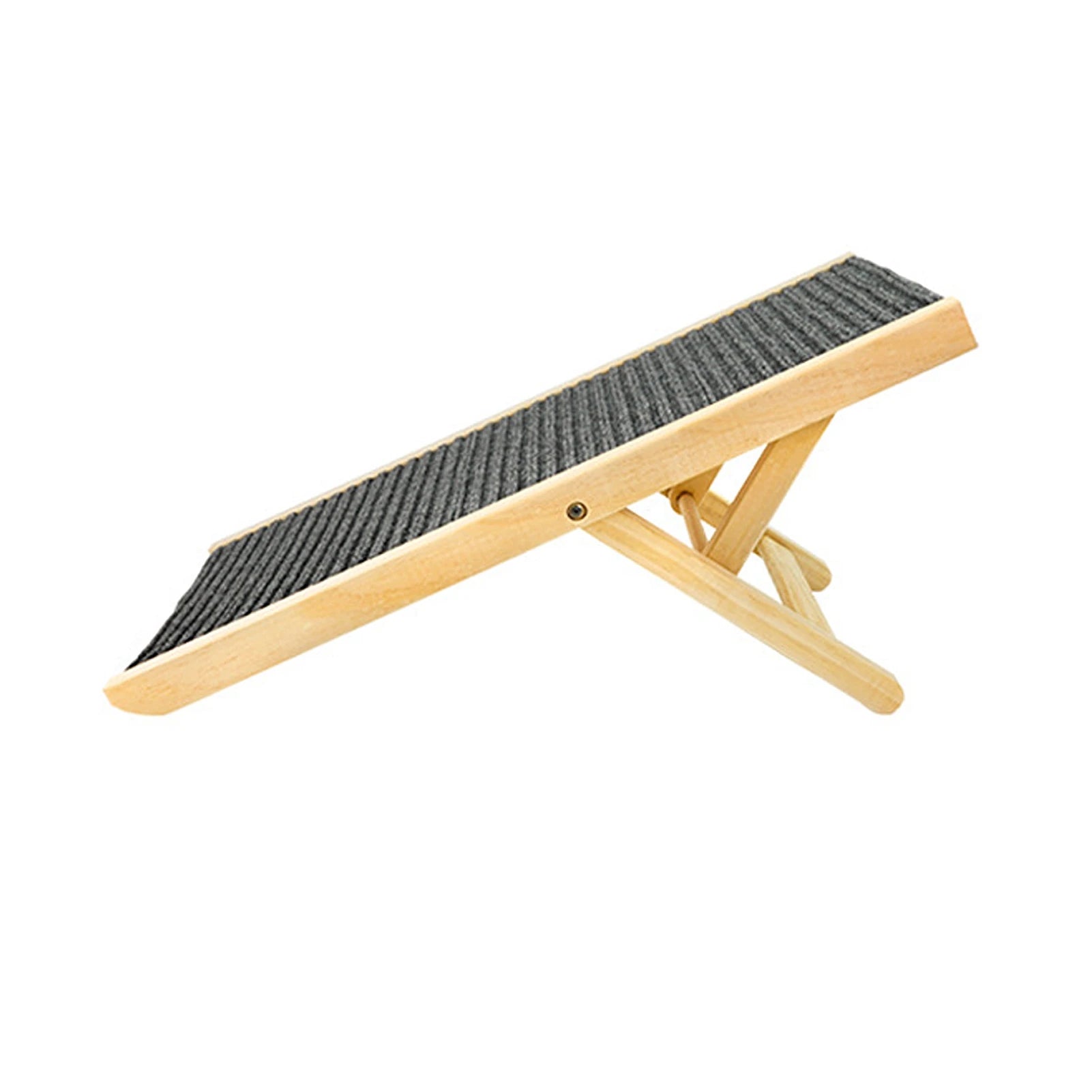 Pet Cat Ladder Wood Dog Ramp Height Adjustable Slip Resistance Foldable Pet Climbing Ladder for Sofa Bed Car Pet Climbing Ladder